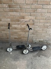 Pair Of Vintage Metal Triang Kids Scooters Nice Condition For Age