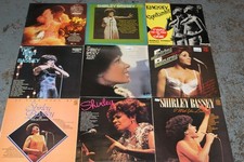 9 X Job Lot Bundle of SHIRLEY BASSEY Music 12' Vinyl LP Records - U37