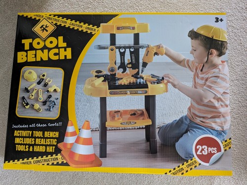 Childrens 23pc tool bench - tool,