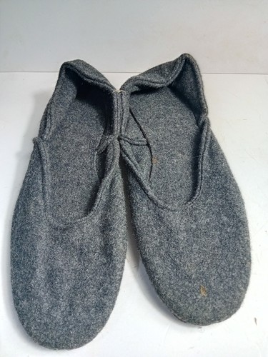 Size slippers made from old - made,