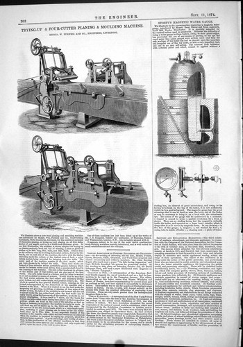 Antique print 1874 - 1874, trying-up
