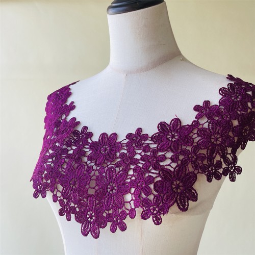 Flowers round collar lace - flowers,