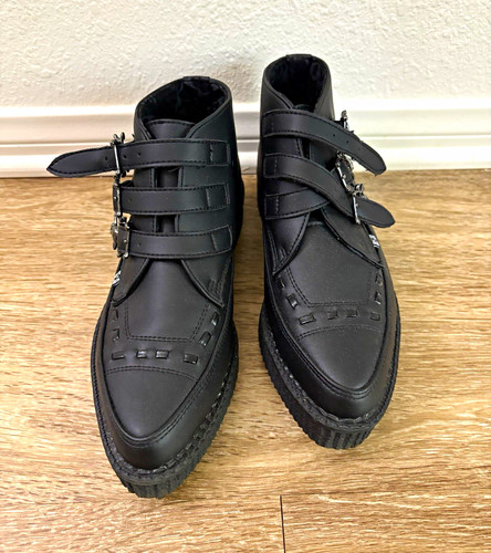 Teens punk black ankle - black,