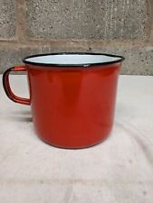 Vintage Large Red Enamel Jug