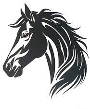 1x Horse Head Decal Vinyl