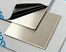 £ SSS BRUSHED STAINLESS STEEL SHEET 430G Plate 0.9 1.2 1.5 2.0mm UK Metal