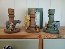Classic Pooh Candlesticks x 3