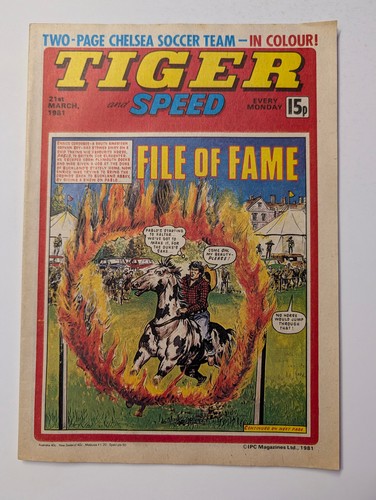 Tiger and speed - and, comic
