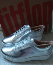 FITFLOP RALLY TRAINERS SILVER