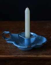 Vintage Blue Enamel Clover