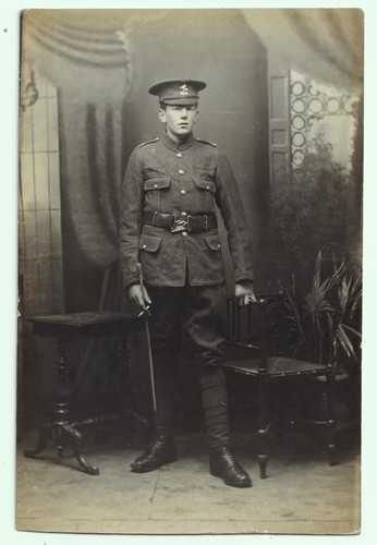 Military postcard studio - postcard,