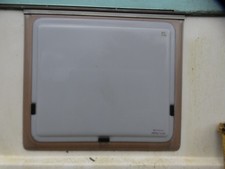 Caravan window,Abi brightstar,seal,hinge,support arms,catches.73x63cm bathroom