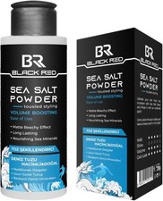 Black Red Sea Salt Hair