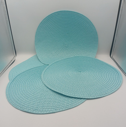 Four woven table place mats - four,