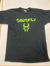 SOULFLY – Vintage Soulfly Green Logo T Shirt –1998 Large Metal – Sepultura RARE