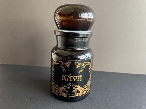 Rare kava vintage amber glass - rare,