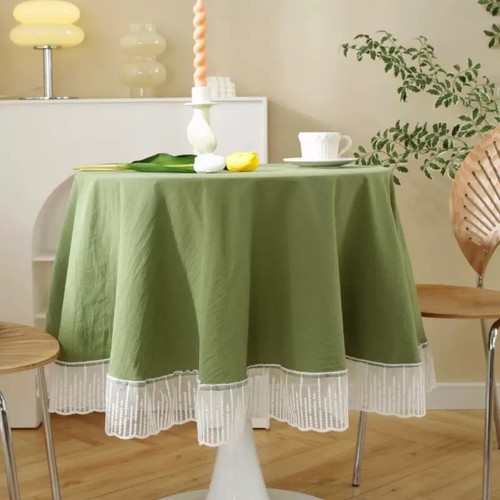 Cotton tablecloth white - tablecloth, in