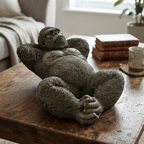 Artistic laying gorilla - laying,