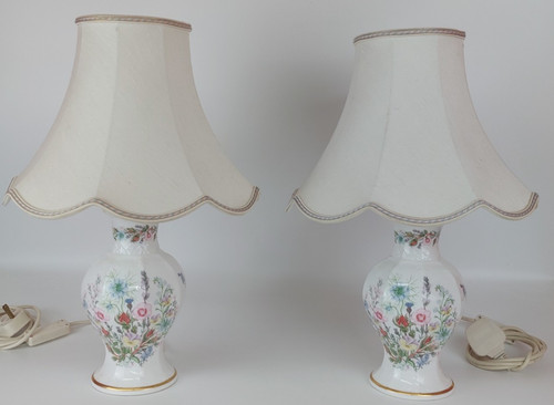 Pair aynsley wild tudor table - pair,