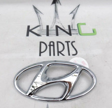 HYUNDAI FRONT BONNET CHROME BADGE EMBLEM LOGO 150mm *NEW