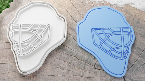 Ice hockey mask cookie - hockey, cutter
