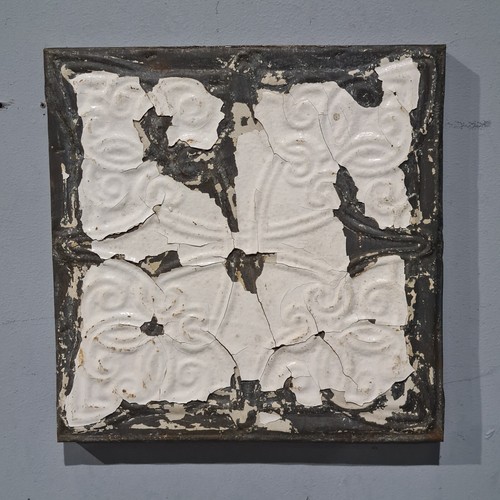 White framed tin - tin, tile