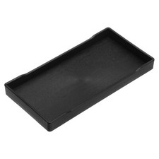 4" x 8" Small Black Mini Tray Plastic Rectangular Wooden Serving Trays Black