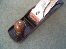 Stanley No 5 1/2 Wide bodied Jack plane, beech handles.