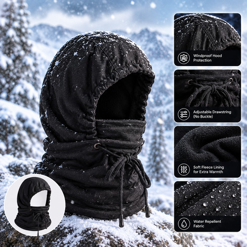 Balaclava ski mask knitted - balaclava,