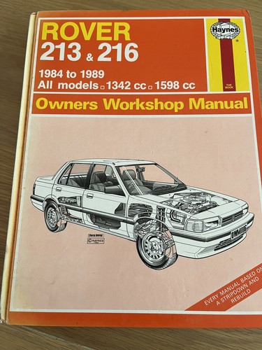 Haynes rover 213 - 213, 216