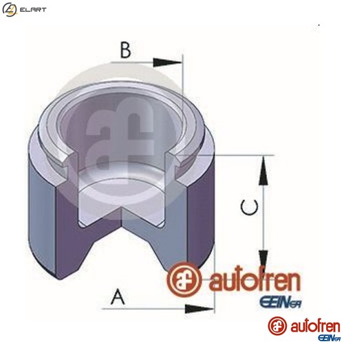 Piston brake caliper d02522 - piston,
