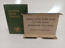 Vintage Lloyds Bank Limited Home Safe Thrift Book Style Money Box
