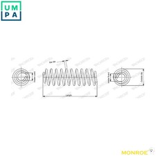 SUSPENSION SPRING SP3639 FOR