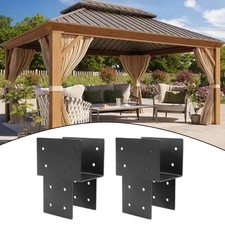 For Gazebo Post Cap TieDown Bracket Heavy Duty Metal Connector for 4x4 Posts