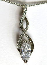 M & S  Rhodium Plated Silver