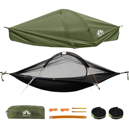 Night cat camping hammock - cat,