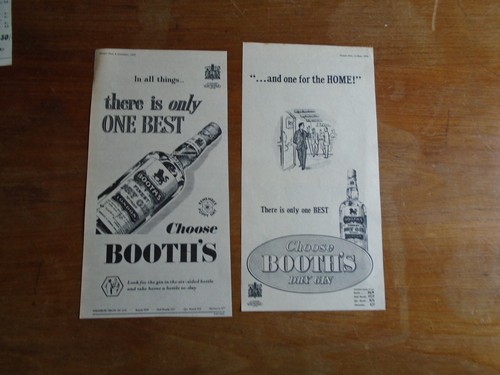 Vintage adverts booth s gin - vintage, adverts: