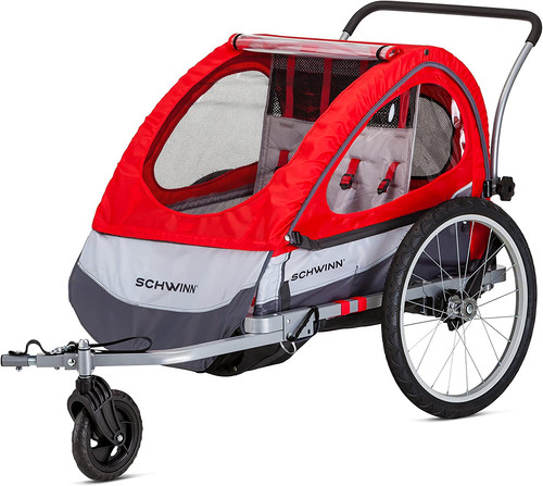 Double child bike trailer - bike, trailer,