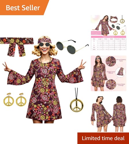 Lightweight hippie dress - dress, with