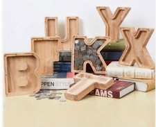 26 Letter A-Z Wooden Piggy