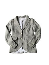 Magee Lana Tweed Jacket Women's Uk 8 Grey Silk Wool Blend
