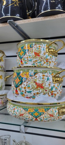 Enamel multicolored cookware - enamel,