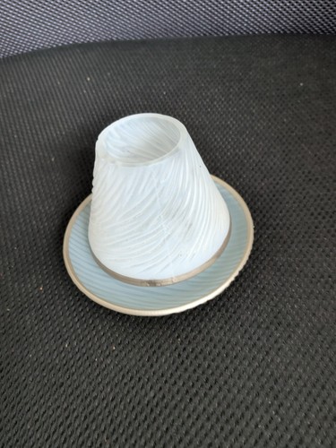 Candle shade and plate - candle, pale