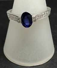 sapphire diamond ring 18ct
