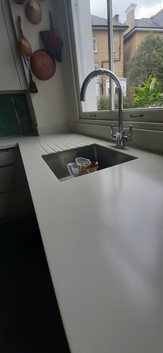 Corian worktop polishing - worktop,