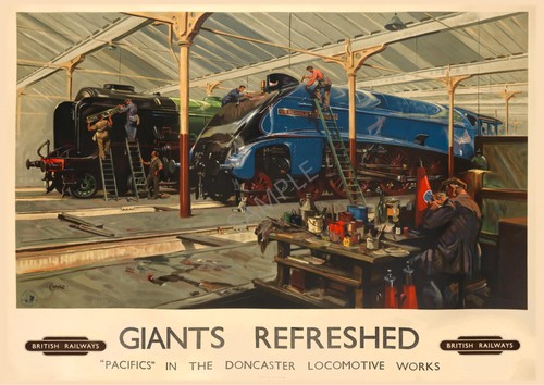 Vintage cuneo railway poster - railway,