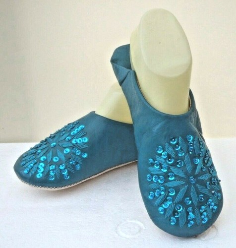Moroccan turquoise leather - turquoise, *