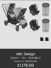 ABC Design Double Pushchair Buggy With Some Parts Brand New See Pictures