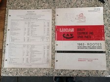 LUCAS PARTS BOOK / HILLMAN