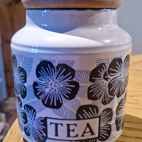 Hornsea pottery tea jar - tea,